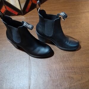 Black Leather Chelsea Boots